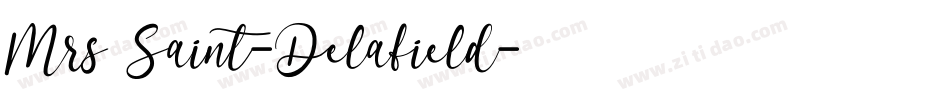 Mrs Saint-Delafield字体转换